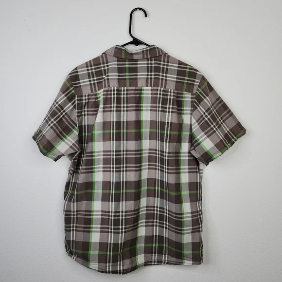 The North Face Men's Plaid Button Down Shirt Short Sleeve Men's Large - Picture 14 of 14